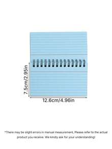 3/5/10Pcs Simple Lined Spiral Notebook Set, Tearable Binding Journal With Colorful Inner Pages, Random Color Stationery Notebooks For Office Daily Diary Back To School Supplies - multicolor - View 4