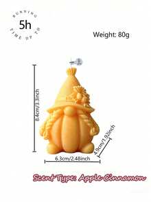 Muroi Mono Autumn Limited Edition Pumpkin Goblin Aromatherapy Candle, Vintage Atmosphere Tabletop Decorative Ornament, Fried Dough Twists Braids, 2 Designs Of Holding Pumpkins, Suitable For Thanksgiving And Autumn Harvest Festivals As Gifts - Pumpkin Genie - View 11