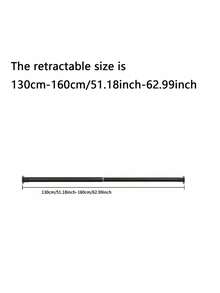Round Tube Clothes Hanging Rod, Closet Fixed Flange Base, Wardrobe Bracket, Stainless Steel Curtain Rod, Towel Rack Accessories - Black - View 9