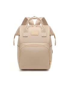 SHEIN 1Pcs Solid Color Mommy Bag Multi-Functional Bag Large Capacity Mother And Baby Bag Travel Storage Travel Handbag Bottle Storage Bag - Multicolor - View 3