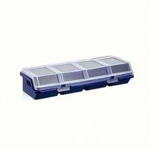 4-Grid Plastic Screw Storage Box With Lid - Durable Plastic Multi-Function Hardware Tool Parts Organizer - A - View 13