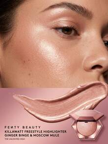 Fenty Beauty Diamond Bomb All-Over Diamond Veil Rose Rave 8 G – Highlighter, Shimmering Finish, For Women, Rose Gold, Suitable For Face And Body Makeup - Rose Rave - View 4