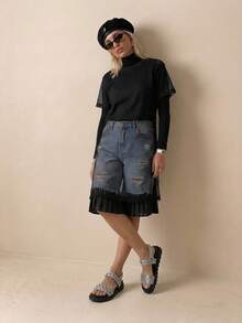HighSole Casual Fashion Versatile Simple Comfy Open Toe Flat Sandals For Women - Dark Grey - View 6