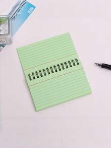 3/5/10Pcs Simple Lined Spiral Notebook Set, Tearable Binding Journal With Colorful Inner Pages, Random Color Stationery Notebooks For Office Daily Diary Back To School Supplies - multicolor - View 6
