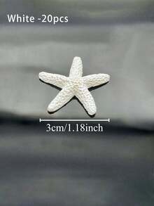 1.18 Inch, 3cm Resin Starfish Decor - Perfect For Weddings, Holidays And Home Crafts, Home Decor Accessories - Multicolor - View 7