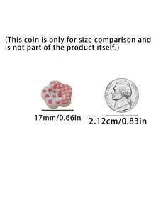 20 cái/50 cái/100 cái/150 cái cúc hình hoa hỗn hợp 10 kiểu, cúc thủ công in họa tiết dễ thương 2 lỗ bóng, cúc trang trí may mặc quần áo, đồ handmade DIY, phụ kiện may mặc - Nhiều màu - Xem 3
