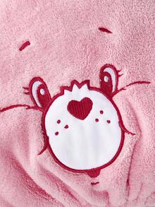 SHEIN X Care Bears 1Pc Cute Cartoon Embroidered Dry Hair Cap, Super Absorbent Dry Hair Cap, Suitable For Various Hair Qualities And Quantities, Water Absorption And Easy Drying - Light powder - View 6