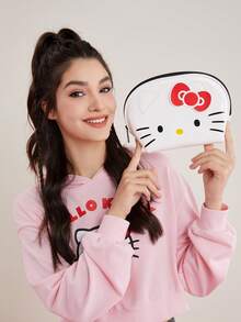 HELLO KITTY AND FRIENDS | SHEIN 1個可愛白色化妝包 - 白色 - 查看 2