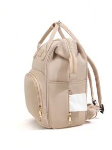 SHEIN 1Pcs Solid Color Mommy Bag Multi-Functional Bag Large Capacity Mother And Baby Bag Travel Storage Travel Handbag Bottle Storage Bag - Multicolor - View 7