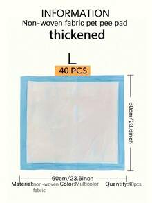 100/50/40/20 Pads Per Pack, Super Absorbent Pet Pee Pads, Specially Designed For Training Small, Medium, And Large Dogs. Super Absorbent, Leak-Proof, Odor-Resistant, Easy To Clean, Disposable. [Quantity Varies Depending On Size] - Multicolor - View 20