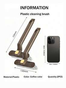1/2pcs Household Multifunctional No Dead Angle Gap Brush Bathroom Toilet Floor Brush Kitchen Rotating Cleaning Brush - Multicolor - View 14