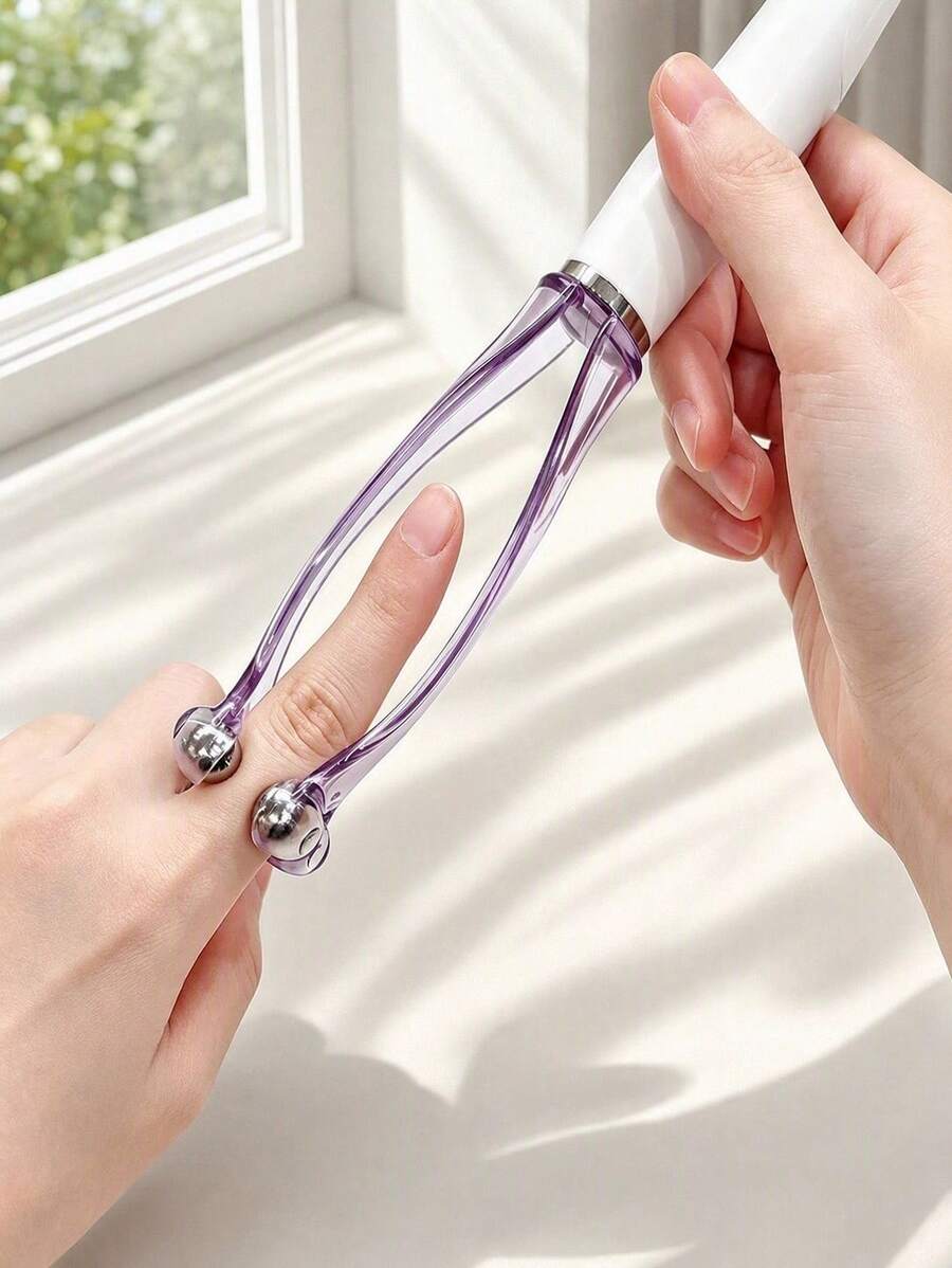 Haus Hana 1pc 5-Ball Finger Massager, Slimming Hand Roller For Fingers, Relieve Joint & Thumb Soreness, Acupoint Massage Tool For Hands - multicolor - View 1