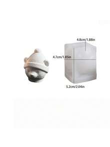 3D 毛衣熊收納盒矽膠模具，DIY 香氛蠟燭製作模具，聖誕家居裝飾手工模具 - 毛衣小熊收納盒 - 查看 3