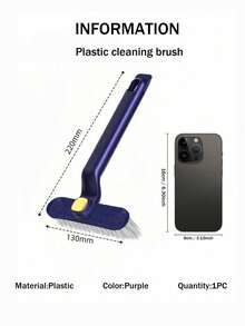 1/2pcs Household Multifunctional No Dead Angle Gap Brush Bathroom Toilet Floor Brush Kitchen Rotating Cleaning Brush - Multicolor - View 13