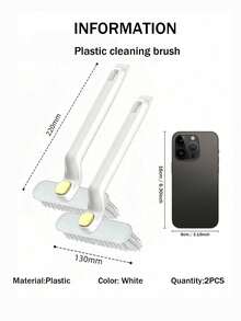 1/2pcs Household Multifunctional No Dead Angle Gap Brush Bathroom Toilet Floor Brush Kitchen Rotating Cleaning Brush - Multicolor - View 18