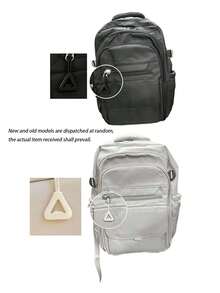 Simple Solid Color Casual Backpack, Large Capacity With Multiple Compartments For Laptop, Adjustable Shoulder Strap, Modern Stylish Backpack, School Bag With Luggage Belt, Zipper Closure, Unisex Casual Travel Bag, Suitable For Daily And Outdoor Use - A - View 7