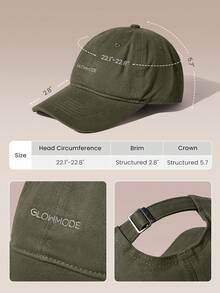 GLOWMODE Blend Trail Cap With Embroidery & Adjustable Back Closure Hiking Camping Walking Running Daily Active Wear - Army Green - View 6