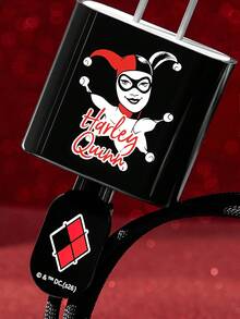 Harley Quinn X SHEIN 3件組數據線保護套，適用於充電器，充電線保護套（不含數據線） - 黑色 - 查看 7