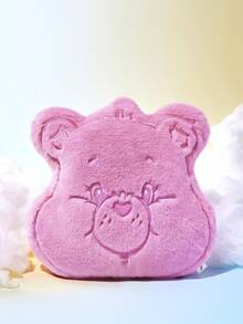 SHEIN X Care Bears 1Pc Pink Cartoon-Shaped Decorative Throw Pillow, Can Be Used With Sofa, Car - Pink - View 1