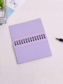 3/5/10Pcs Simple Lined Spiral Notebook Set, Tearable Binding Journal With Colorful Inner Pages, Random Color Stationery Notebooks For Office Daily Diary Back To School Supplies - multicolor - View 5