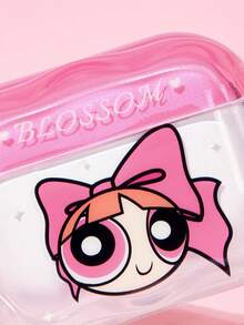 THE POWERPUFF GIRLS X SHEIN 卡通圖案防摔保護藍牙耳機保護套附吊飾，適用於 iPod - 彩色 - 查看 6
