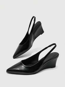 CUCCOO BIZCHIC Ladies Summer Graduation Shoes, Dinner Shoes, Holiday Shoes, Spring Summer Shoes, Spring Summer Easter Shoes - Black - View 6
