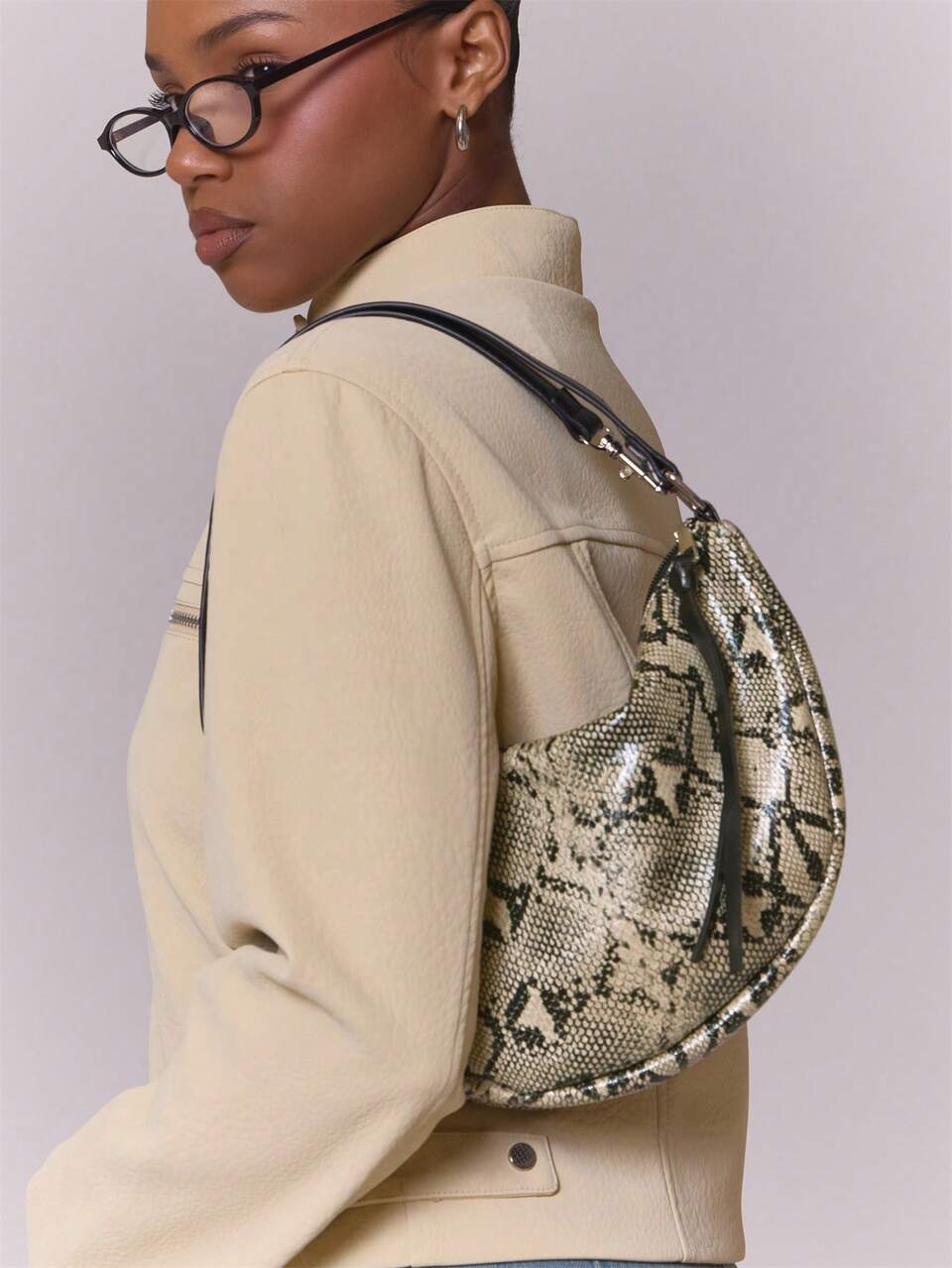 Snake Print Shoulder Bag Detail Festival Rave Ibiza Clubbing Streetwear Summer Fall Winter