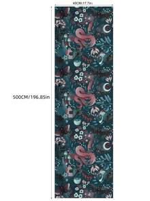 1 Roll Peel And Stick Waterproof Removable Wallpaper With Snake Bat Forest Plant Pattern For Living Room Bedroom Office Wall Decor DIY Self Adhesive Mural Home Renovation Accent Wall - multicolor - View 2