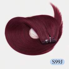 縫入式接髮 真人髮 12-22 英吋 髮束接髮 自然色 雙層髮束 直髮 50g 髮束束 直順絲滑 適用派對、婚禮、日常、萬聖節、聖誕禮物 增加細髮或薄髮的豐盈度與長度 - 彩色 - 查看 21