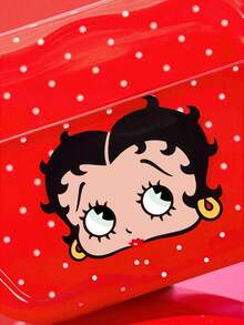 Betty Boop x SHEIN Funda de protección anti-caída con patrón de dibujos animados para auriculares Bluetooth con colgante, apta para iPod - Multicolor - Ver 7