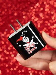 Harley Quinn X SHEIN 3件組數據線保護套，適用於充電器，充電線保護套（不含數據線） - 黑色 - 查看 6