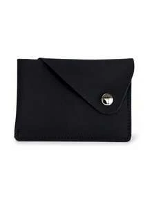 Haus Hana 1Pc Minimalist Envelope Card Holder, Snap Button Faux Leather Business Card Case, Slim Portable Credit Card Wallet, Lightweight Name Card Organizer For Office, Travel, Daily Use & Gift - multicolor - View 13