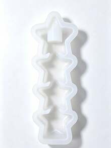 1 buah Cetakan Silikon Tempat Lilin Bintang & Hati Tiga-dalam-Satu, Alas Lilin Plaster Aromatik DIY & Cetakan Ornamen - Tiga kali lipat - View 10