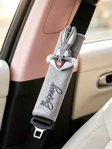 LOONEY TUNES X SHEIN 1Pc Seat Belt Shoulder Cover, Green - LOYITONG - View 2