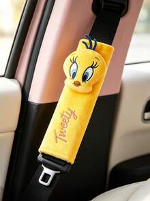LOONEY TUNES X SHEIN 1Pc Seat Belt Shoulder Cover, Green - LOYITONG - View 1