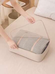 Found Favorite Set Tas Perjalanan 11 Buah, Set Koper, Tas Penyimpanan, Tas Klasifikasi Pakaian dan Sepatu, Perlengkapan Perjalanan Portabel, Ransel Perjalanan, Tas Perjalanan - Krem - View 4