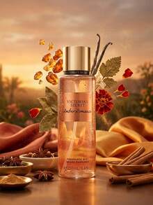 Victoria's Secret Amber Romance Body Mist 250 Ml – Body Mist, Long-Lasting, For Women, Warm Amber, Amber, Aloe Vera, Suitable For Post-Shower - Amber Romance - View 1
