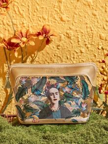 Frida Kahlo X SHEIN 人物圖案化妝包 - 彩色 - 查看 2