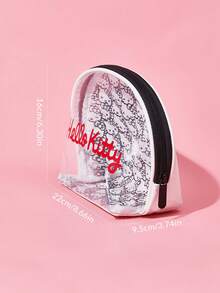 HELLO KITTY AND FRIENDS | SHEIN 1個可愛白色化妝包 - 白色 - 查看 8