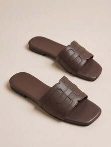 HighSole Women's Casual Versatile Slip-On Flat Shoes - Coffee Brown - View 5