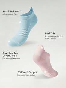 GLOWMODE 3 Pairs Arch Support Everyday Socks Gym - Multicolor - View 4