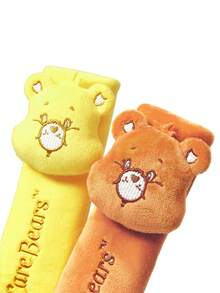 SHEIN X Care Bears 1件裝安全帶肩部護套，綠色 - 愛心熊 - 查看 4