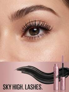 Maybelline Lash Sensational Sky High Washable Mascara Very Black 7.2 ml – Mascara, Lengthening, For Women, Very Black, Bamboo Extract, Suitable For Daily Routine - Mycket svart - Visa 3