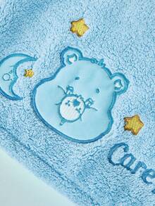 SHEIN X Care Bears Cartoon Embroidered Dry Hair Cap - lake blue - View 8