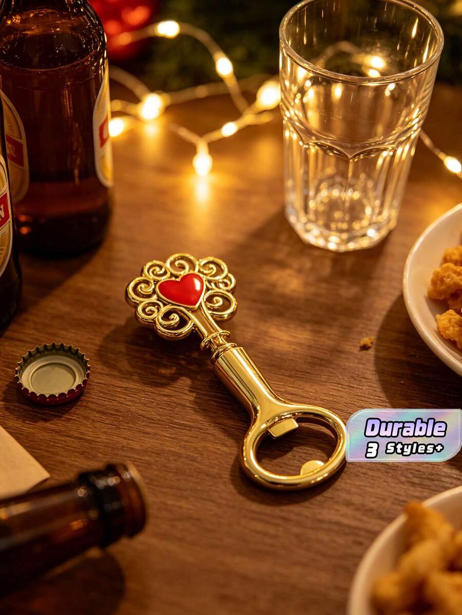 Christmas Themed Bottle Opener, Cute Small Gift For Xmas Holiday & European American Party Supplies - View 1