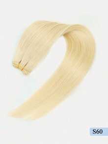 Natural Human Hair Weft-Double Weft Suitable For Sewing In Extensions,Platinum Blonde Color,12-22"Seamless Hair Extension,All Occasions,Volume Enhancing Hairpiece,Secure Fit Hairpiece,Versatile Hair Styling,Soft Silky Hair Sew In Extensions For Women - S60 - View 21
