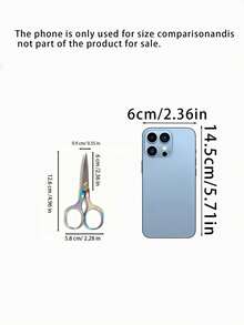 1 Set Of Embroidery Scissors, Stainless Steel Mini Scissors, Yarn Scissors, DIY Embroidery, Craftwork, Needlework, Artistic Creation, And Everyday Use Tools. - Multicolor - View 3