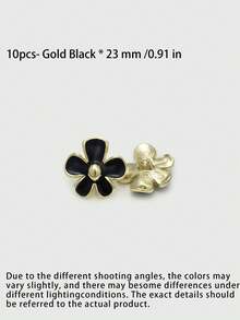 Pack 10 Pcs High‑End Irregular Flower Shaped Metal Buttons Decorative Fasteners For Mink Coats Suits Blazers Outerwear Versatile Floral Clothing Sewing Accessories - 10pcs - View 13