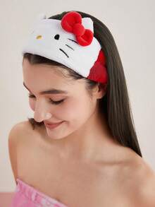 HELLO KITTY AND FRIENDS | SHEIN 毛絨可伸縮髮箍 - kitty - 查看 7
