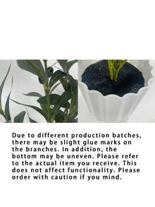 1 Piece Artificial Olive Tree Plant In Pot, Fake Olive Plant With Branches, Suitable For Home, Restaurant, Office Decor And Window Sill, Christmas And Holiday Scene Arrangement, Photography Stands (With Plastic Pot) - Multicolor - View 3